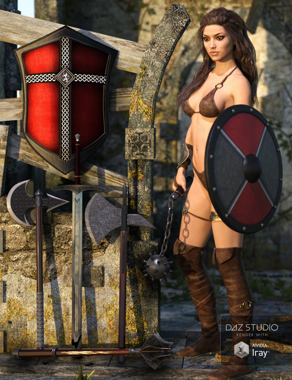Defender Props by: Val3dart, 3D Models by Daz 3D