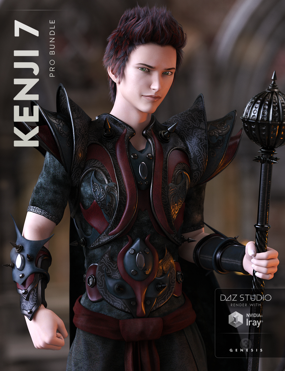 Kenji 7 Pro Bundle by: , 3D Models by Daz 3D