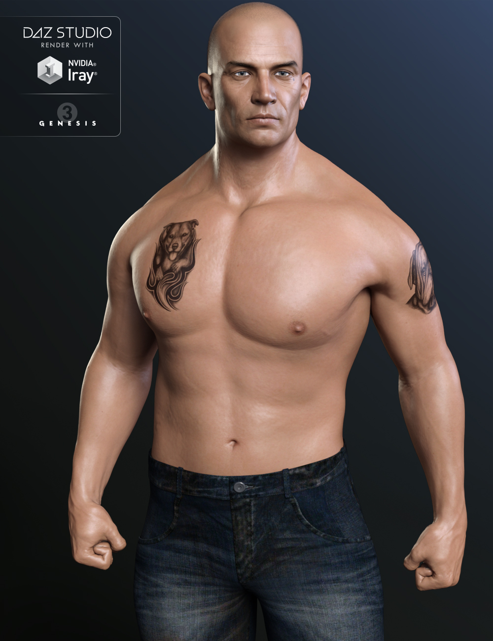 FWSA Konstantin HD for Ivan 7 by: Fred Winkler ArtSabby, 3D Models by Daz 3D