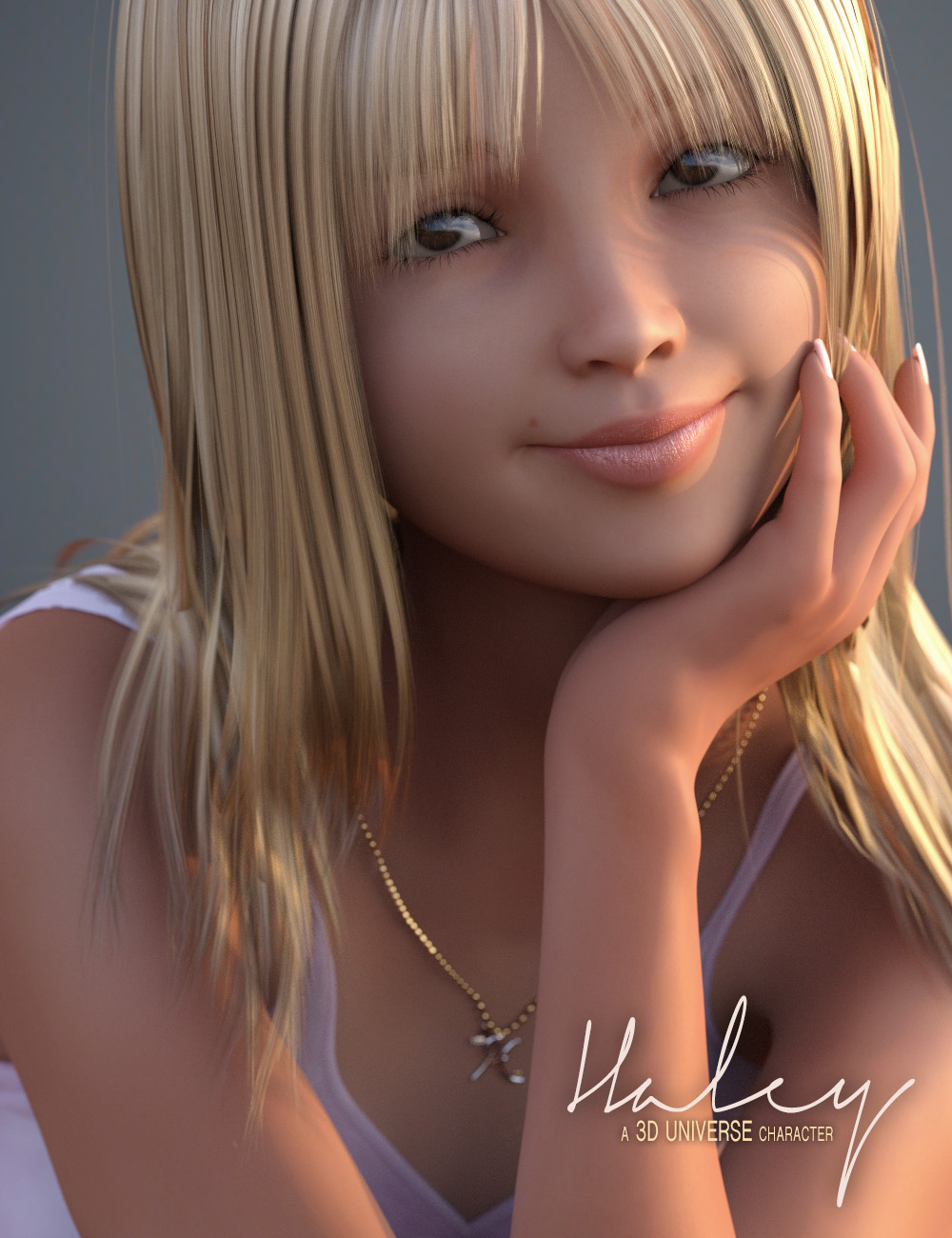 Haley for Genesis 3 Female(s) Character & Hair by: 3D Universe, 3D Models by Daz 3D