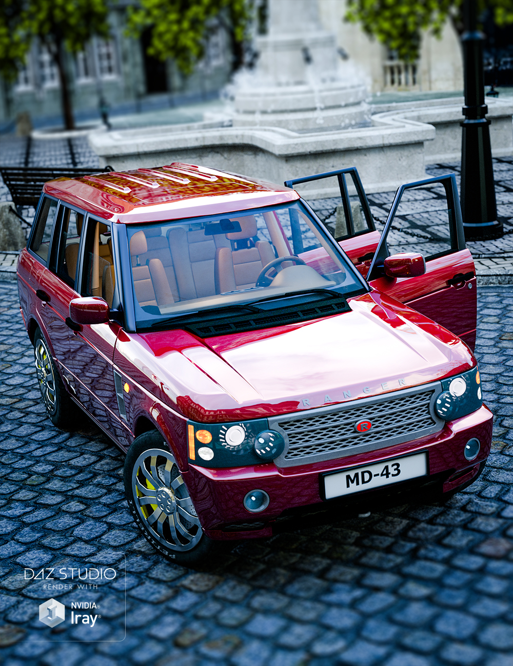 Car Ranger Iray Addon by: Dumor3D, 3D Models by Daz 3D