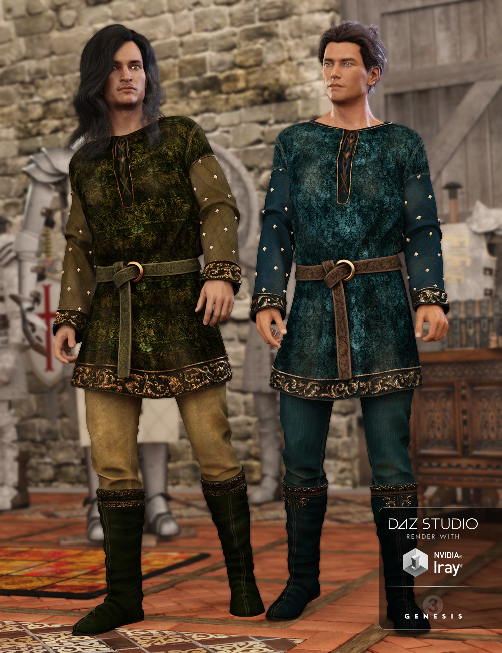 Grail Knights for the Peasant Outfit by: Arien, 3D Models by Daz 3D