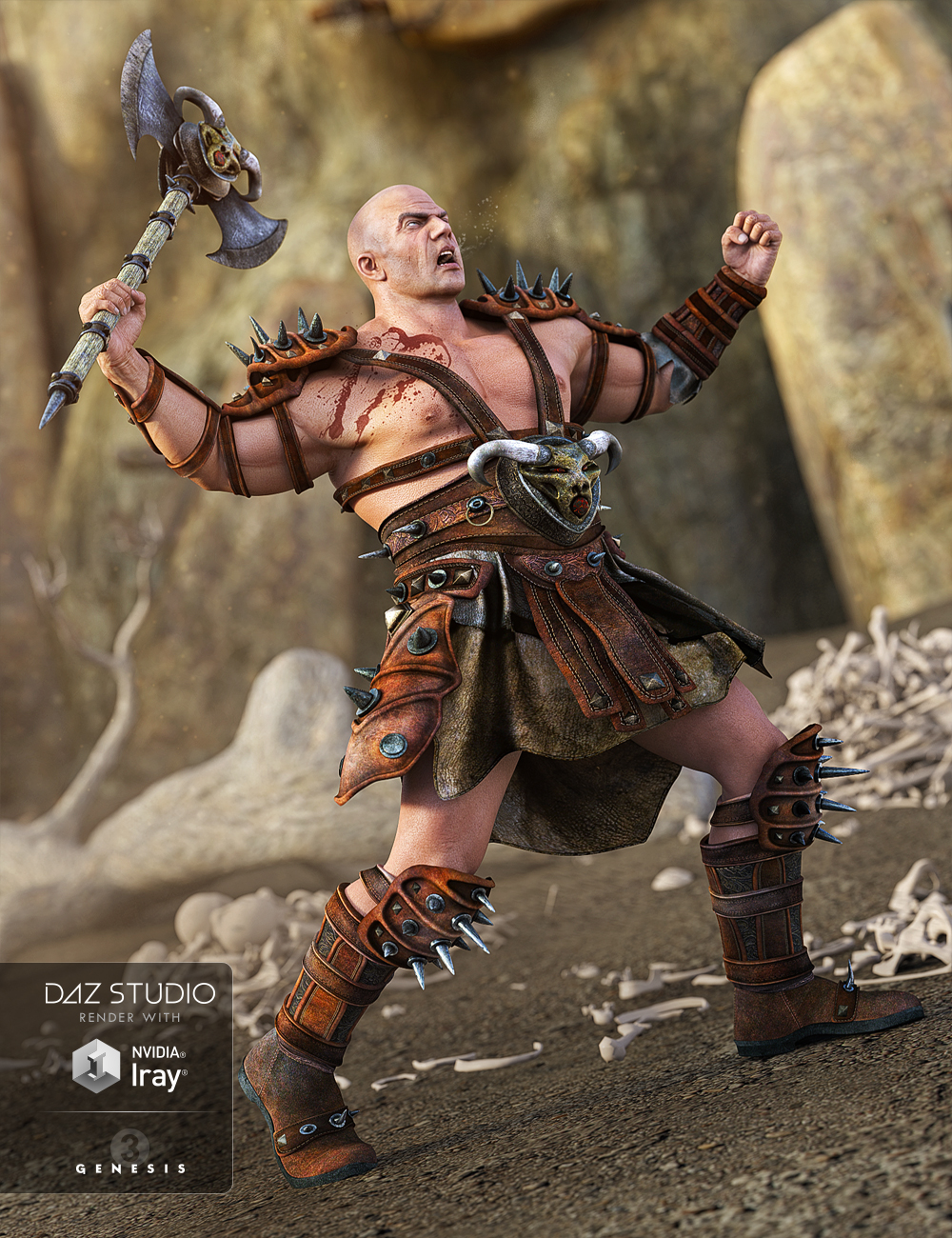 Heavy Barbarian for Genesis 3 Male(s) by: NikisatezSarsa, 3D Models by Daz 3D