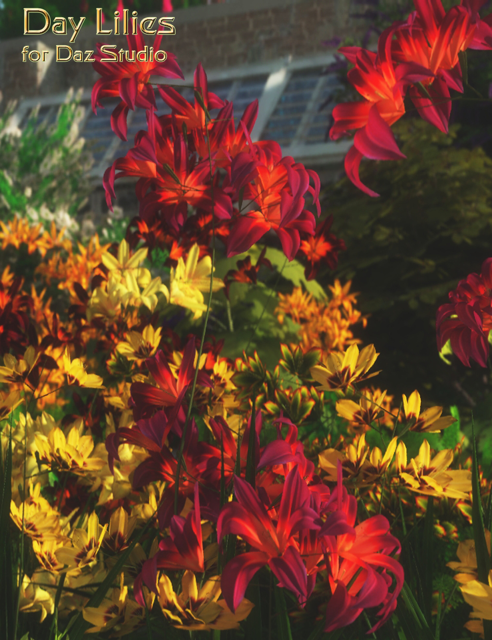 Day Lilies for Daz Studio by: MartinJFrost, 3D Models by Daz 3D