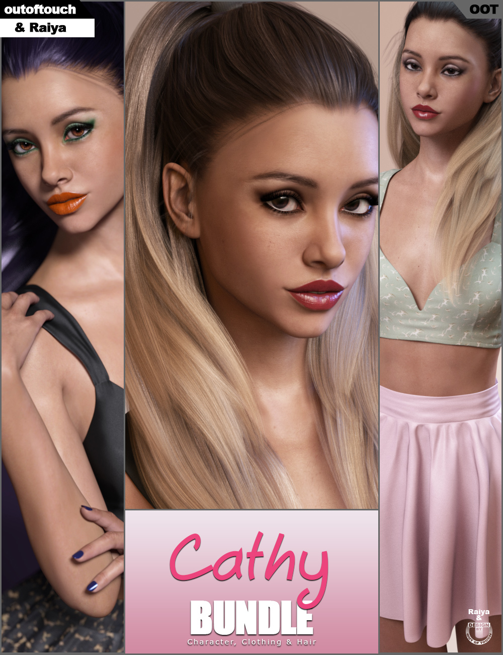 Cathy Bundle by: outoftouchRaiya, 3D Models by Daz 3D