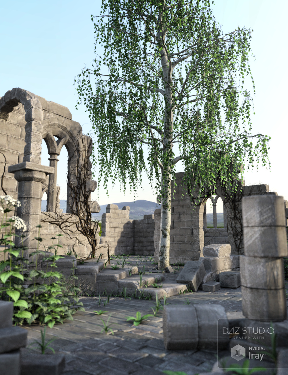 Archaic Ruins by: Merlin Studios, 3D Models by Daz 3D