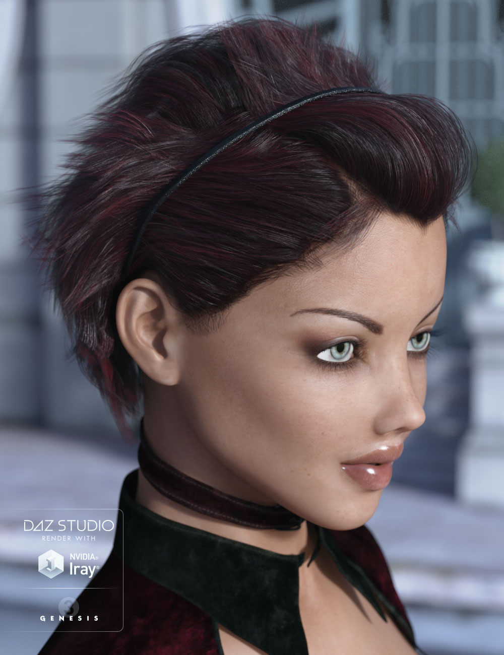 Soleil Hair for Genesis 2 & 3 Female(s) by: AprilYSH, 3D Models by Daz 3D