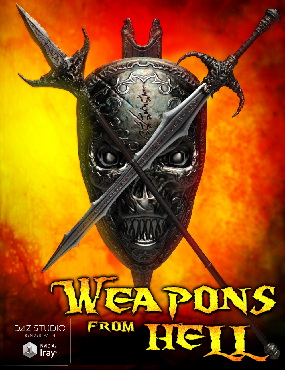 Weapons from Hell by: Groovy Patrol, 3D Models by Daz 3D