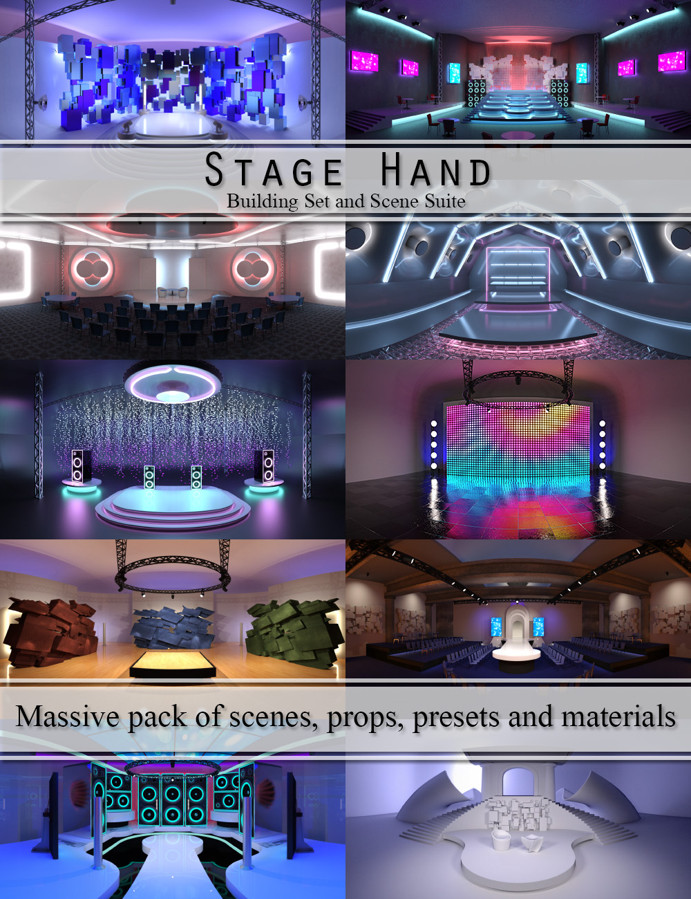 Stage Hand - Building Set and Scene Suite by: DimensionTheory, 3D Models by Daz 3D