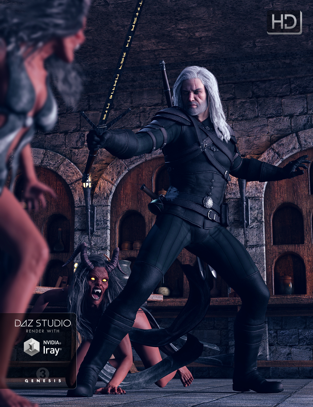 Hunter Gear for Genesis 3 Male(s) by: Kayleyss, 3D Models by Daz 3D