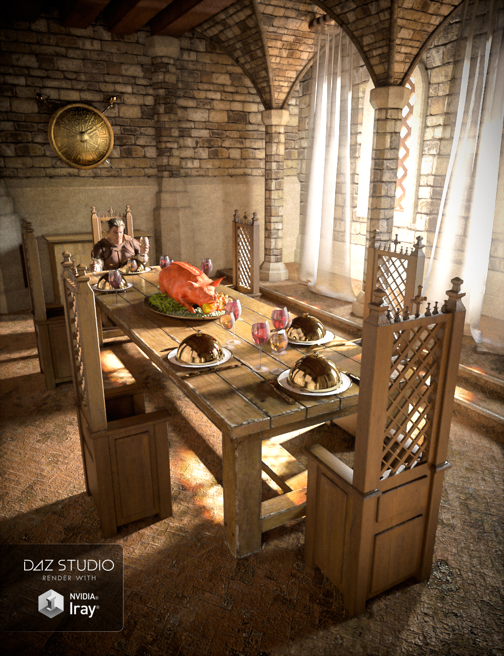 Ancient Room by: powerage, 3D Models by Daz 3D