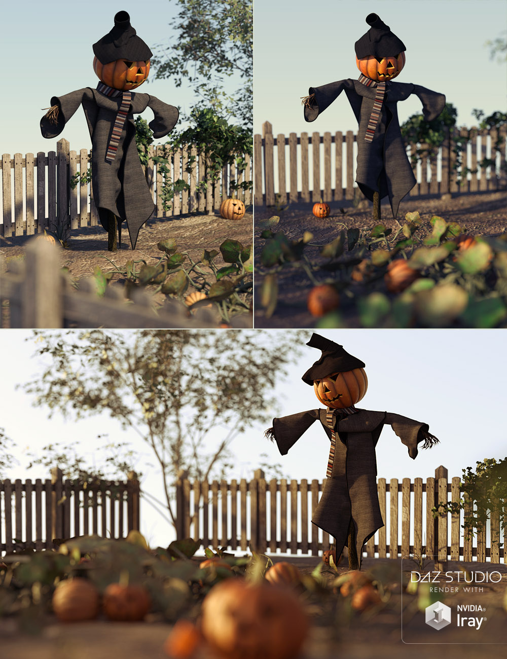 Pumpkin Jack's Pumpkin Patch by: David BrinnenForbiddenWhispers, 3D Models by Daz 3D