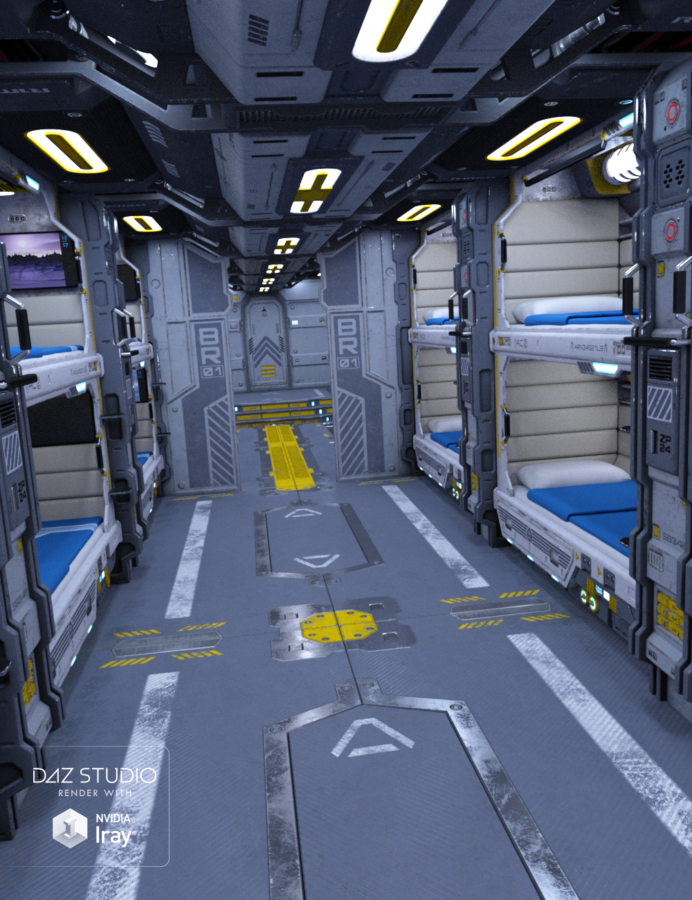Psi Barracks by: petipet, 3D Models by Daz 3D