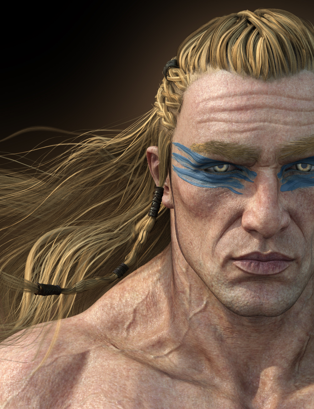 Dragonsbane Barbarian Character HD for Genesis 3 Male by: Luthbel, 3D Models by Daz 3D