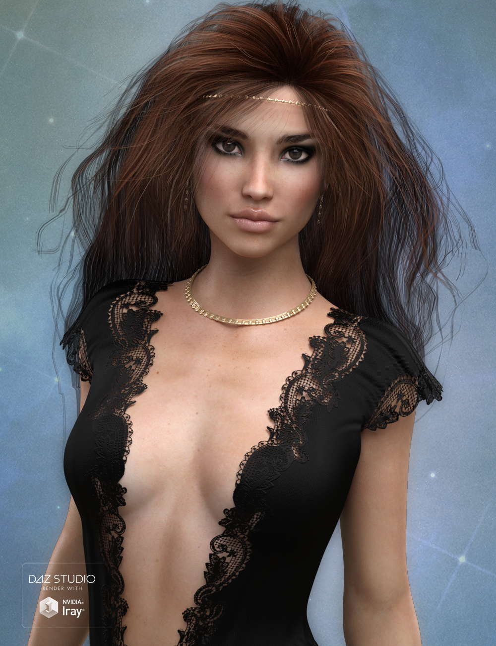 Long Hair for Genesis 3 Female(s) by: SWAM, 3D Models by Daz 3D