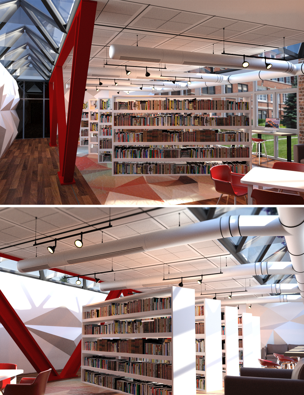Campus Library by: Digitallab3D, 3D Models by Daz 3D