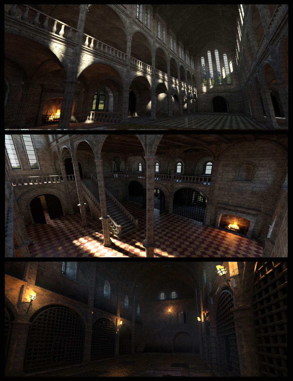 MICK (Medieval Interior Construction Kit) by: Faveral, 3D Models by Daz 3D