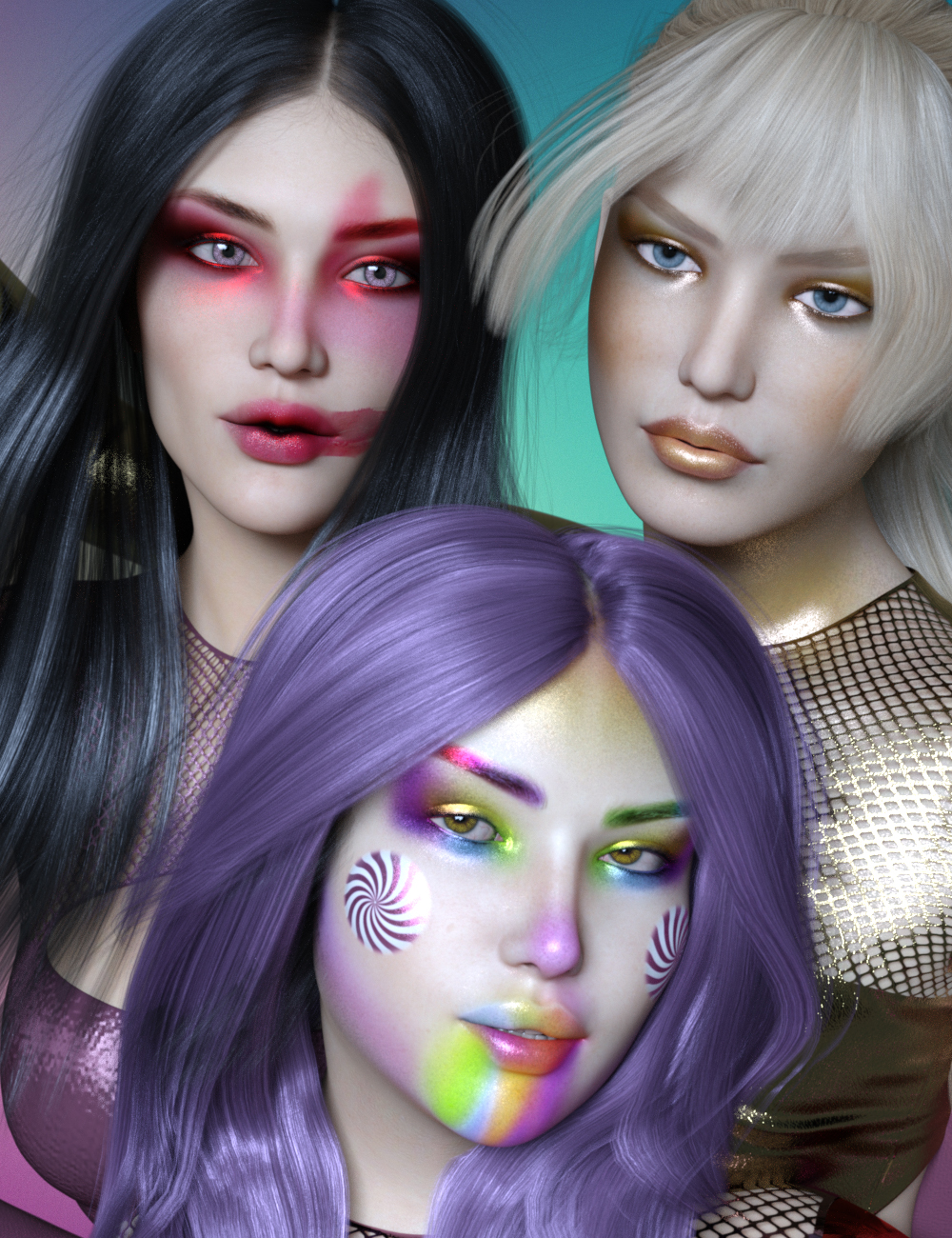 7 Deadly Sins: Lust, Avarice and Gluttony by: SR3, 3D Models by Daz 3D