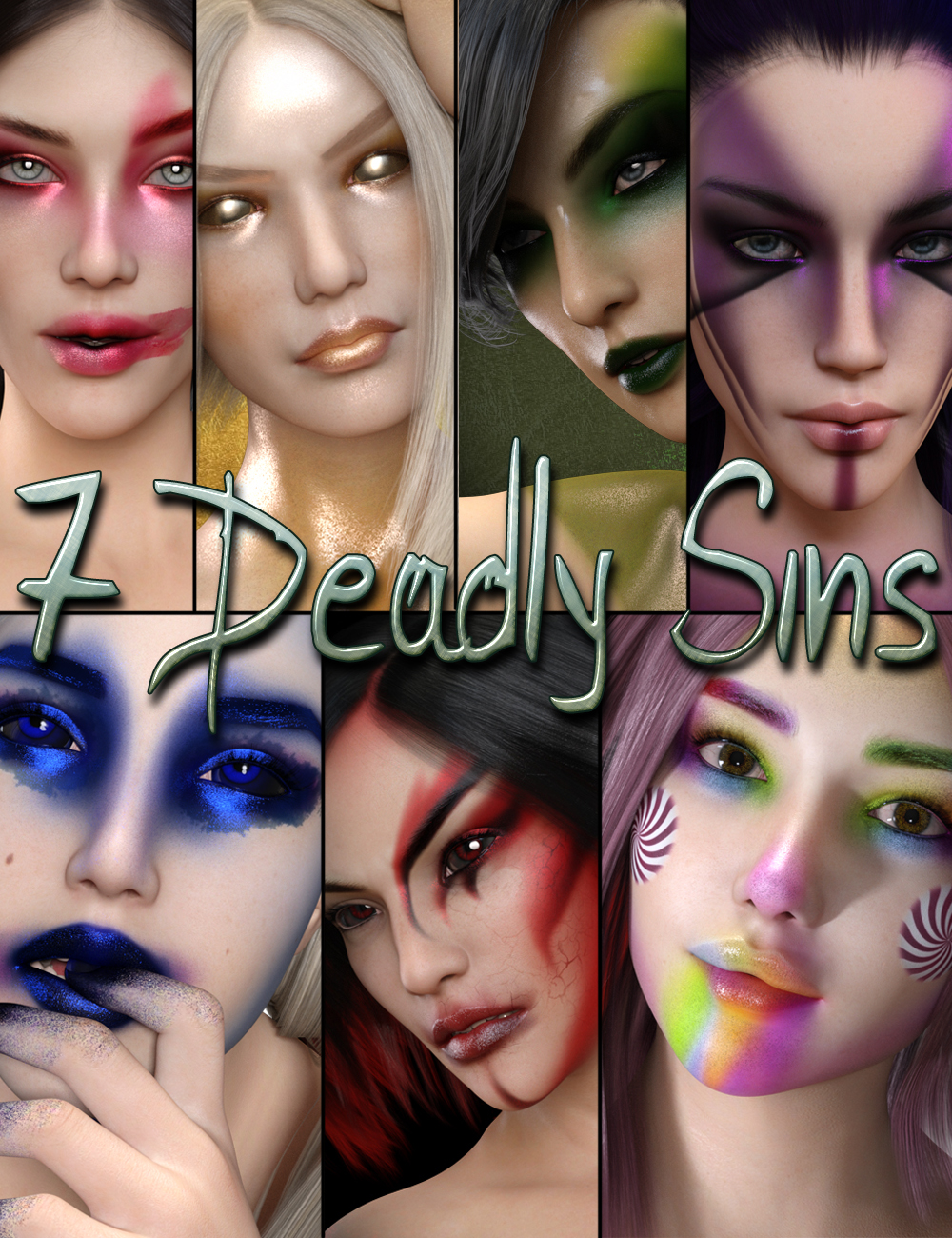 7 Deadly Sins Bundle by: SR3Lyoness, 3D Models by Daz 3D