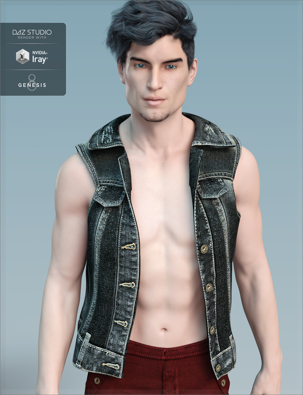 FW Quinton HD for Michael 8 by: Fred Winkler Art, 3D Models by Daz 3D