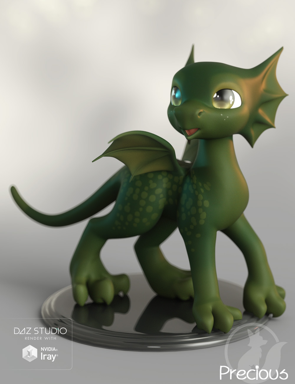 Precious Dragon by: Lady Littlefox, 3D Models by Daz 3D