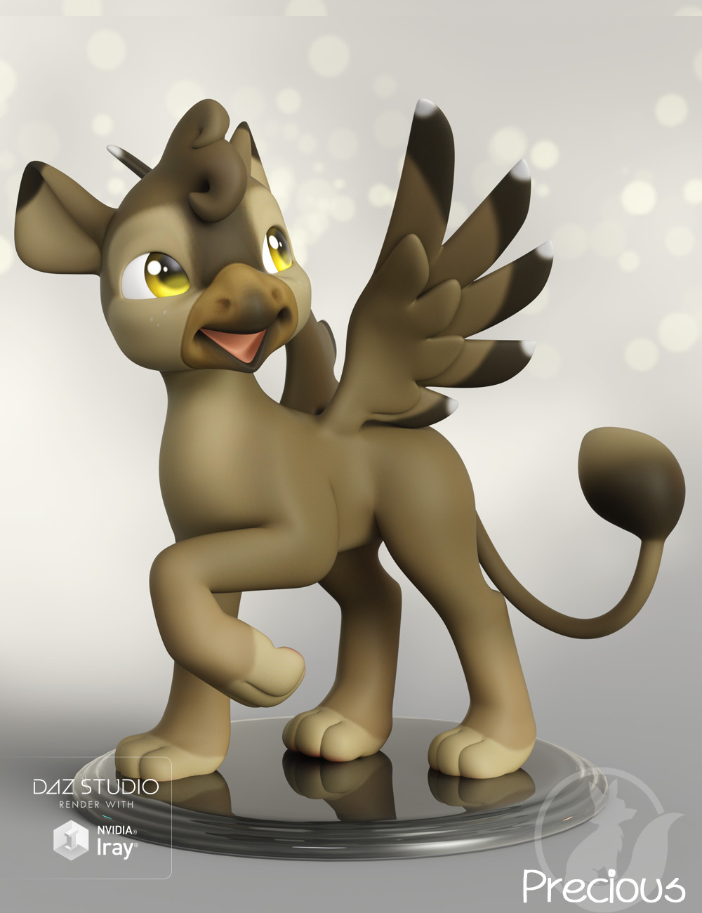 Precious Gryphon by: Lady Littlefox, 3D Models by Daz 3D