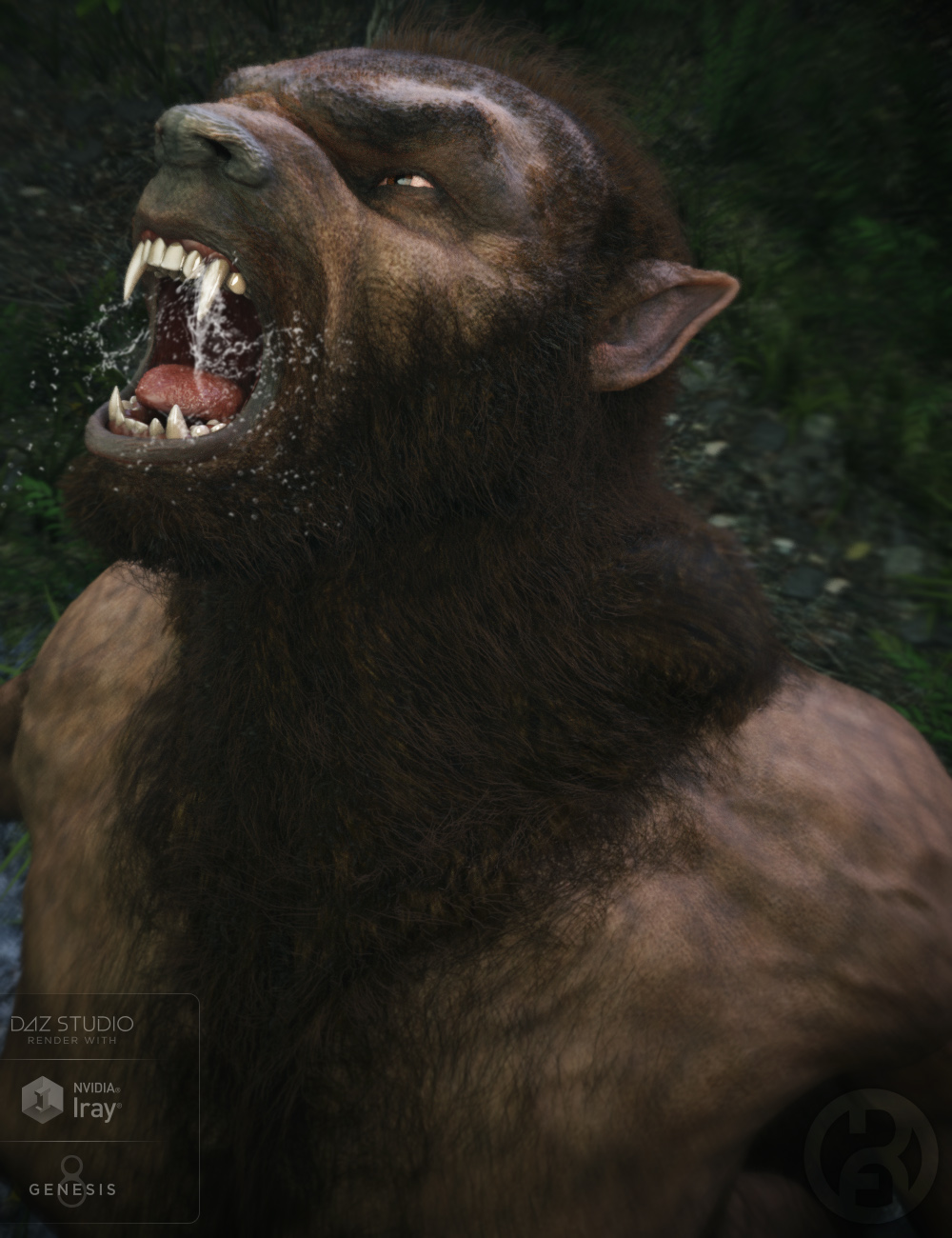 Werwulf for Genesis 8 Male(s) by: RawArt, 3D Models by Daz 3D