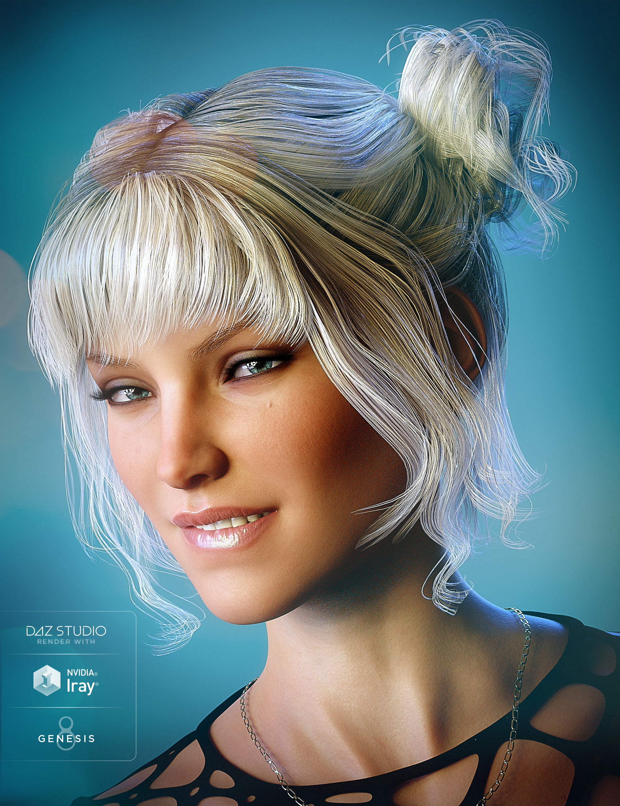 Pony Knots for Genesis 8 Female(s) by: goldtassel, 3D Models by Daz 3D