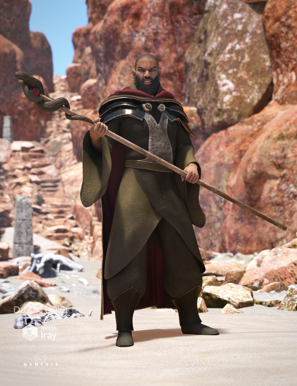 Desert Mage for Genesis 3 Male(s) by: , 3D Models by Daz 3D