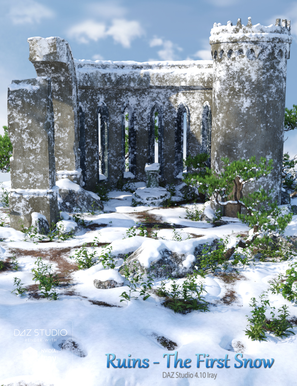 Ruins - The First Snow by: PeanterraAndrey Pestryakov, 3D Models by Daz 3D