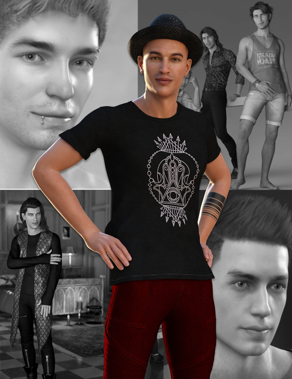 Owen 8 Starter Bundle by: , 3D Models by Daz 3D