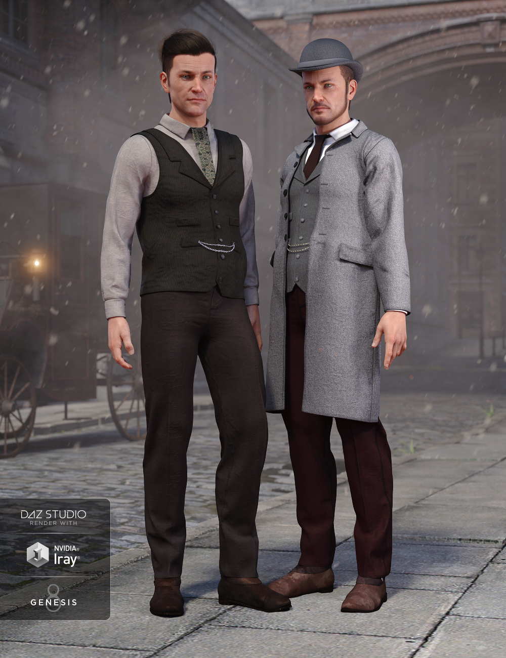 Mid Victorian Outfit Textures for Genesis 8 Male(s) by: , 3D Models by Daz 3D
