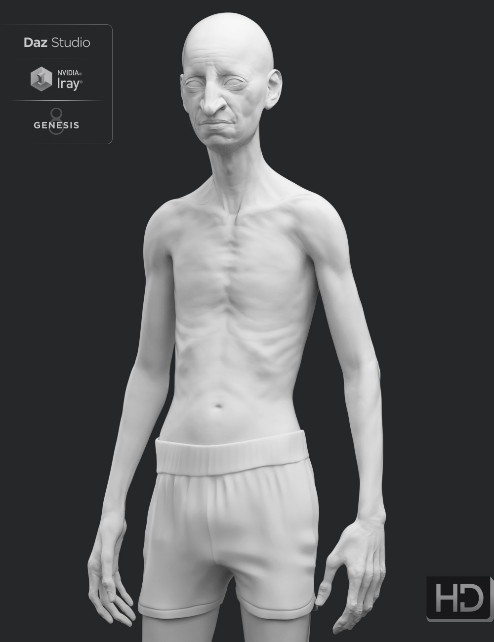 Ollie 8 HD Add-On by: , 3D Models by Daz 3D