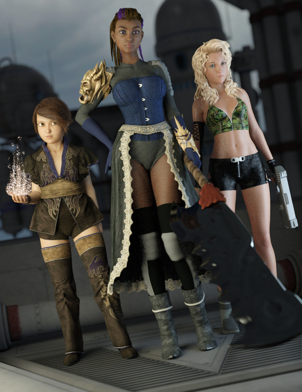 FSL Aiko 8 Mix and Match Dialed Shapes by: Fuseling, 3D Models by Daz 3D