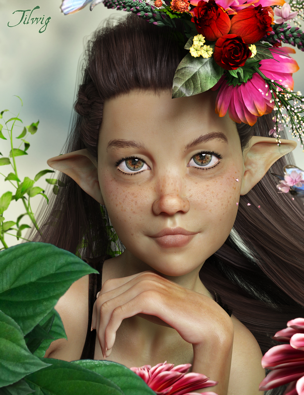 Pix Tilwig for Edie 8 by: Pixeluna, 3D Models by Daz 3D