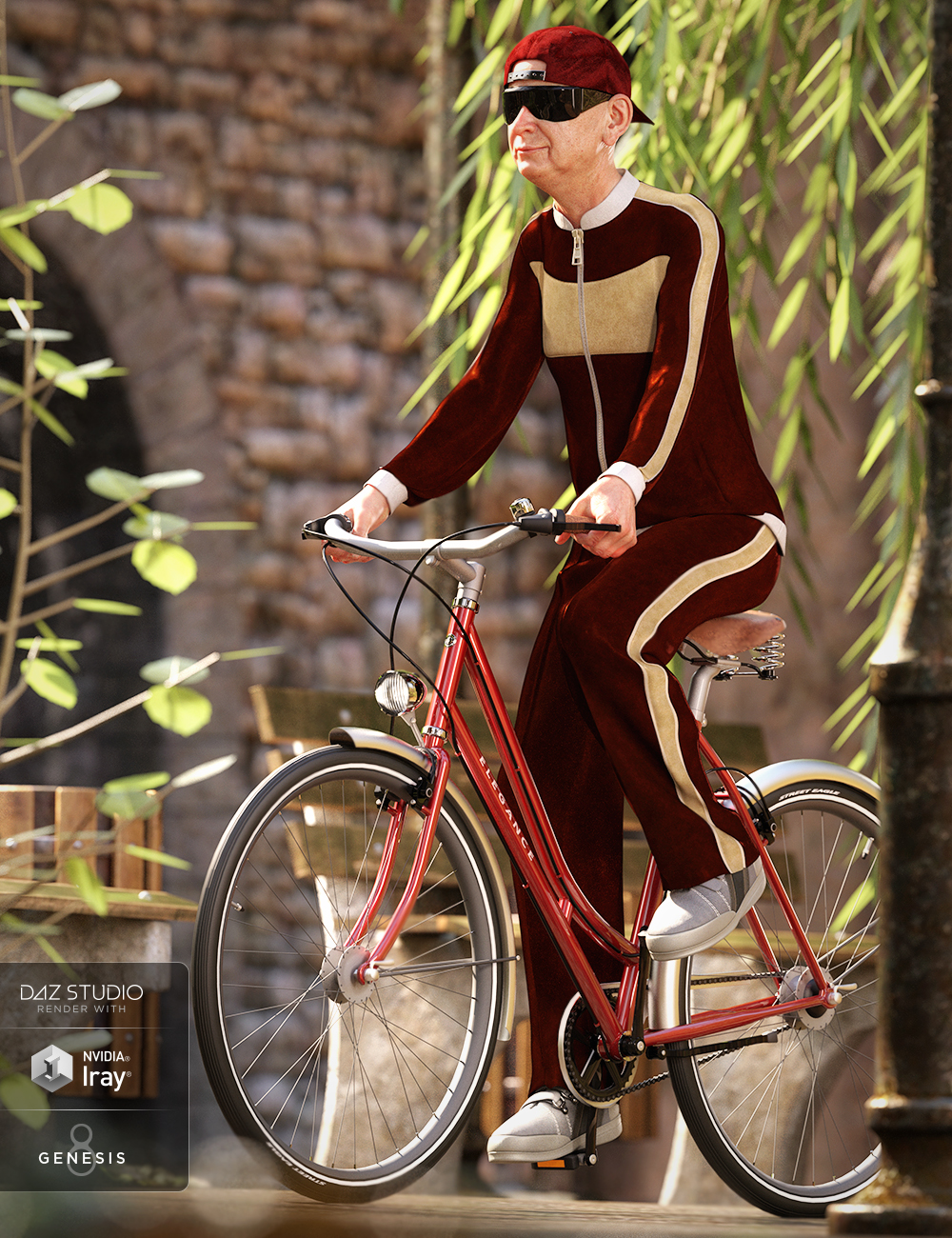 dForce Tracksuit Outfit for Genesis 8 Male(s) by: NikisatezShox-Design, 3D Models by Daz 3D