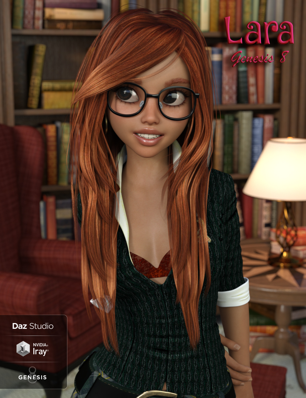 Lara for Genesis 8 Female by: Thorne, 3D Models by Daz 3D