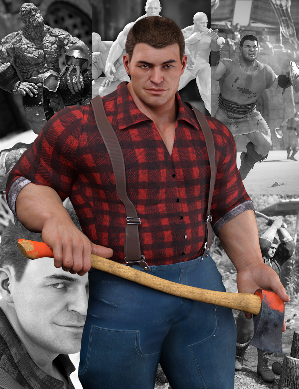 The Brute 8 Starter Bundle by: , 3D Models by Daz 3D