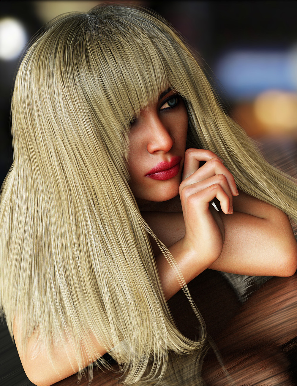 Bang Bob Hair with dForce for Genesis 8 Female(s) by: Linday, 3D Models by Daz 3D