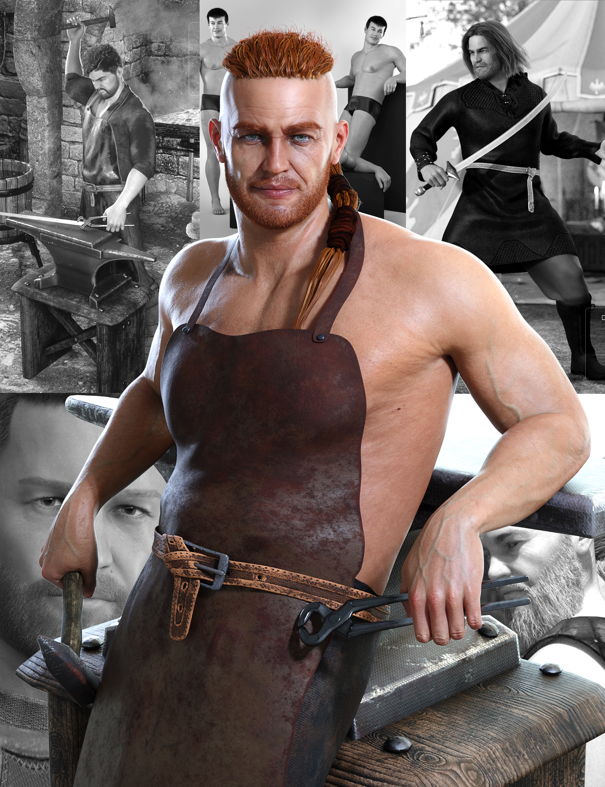 Vladimir 8 Starter Bundle by: , 3D Models by Daz 3D