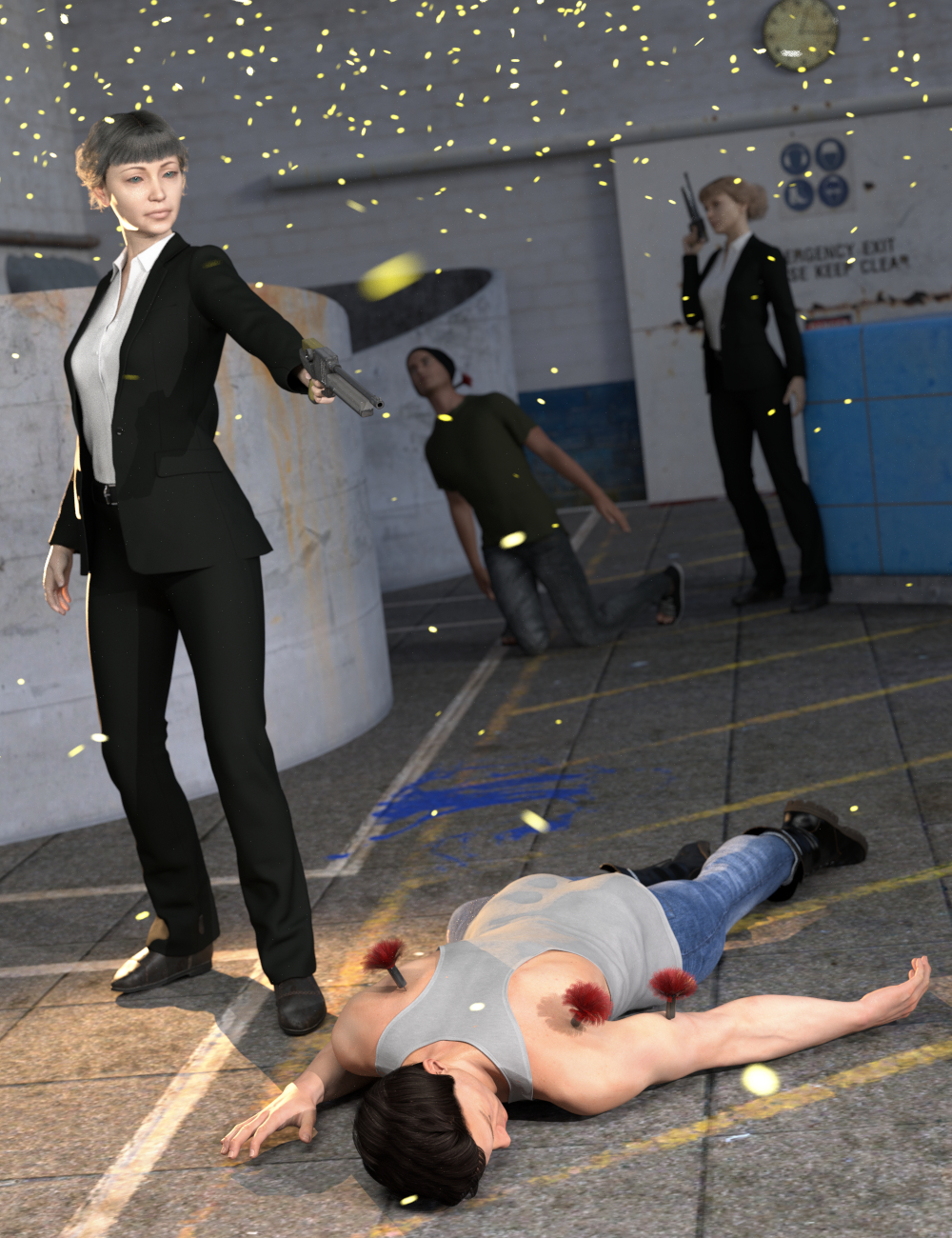 SY Knocked Out! Poses and Props for Genesis 8 by: Sickleyield, 3D Models by Daz 3D