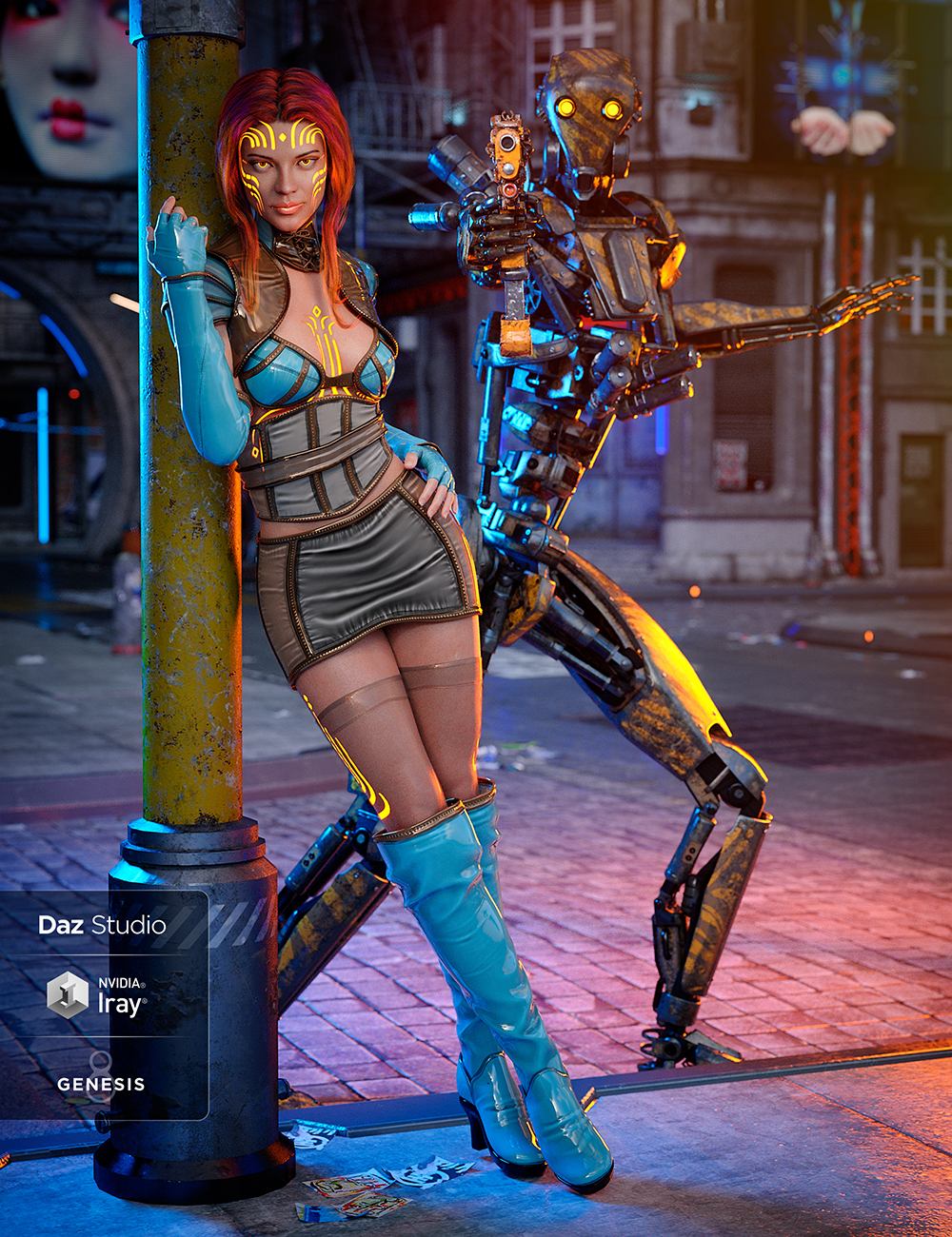 Solaris Outfit for Genesis 8 Female(s) by: Yura, 3D Models by Daz 3D