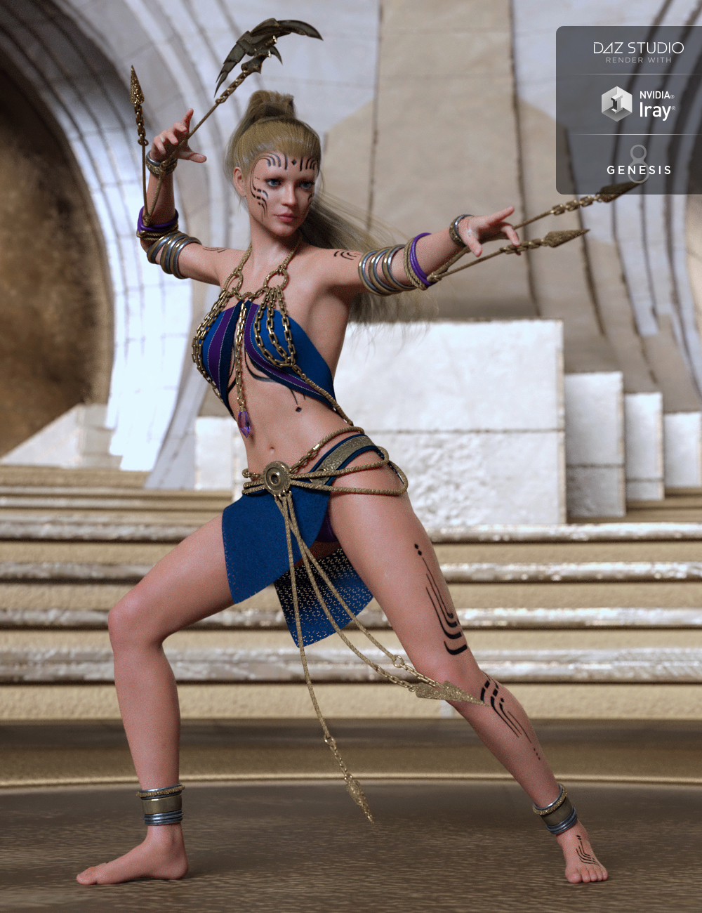 dForce Genus Unknown Outfit for Genesis 8 Female(s) by: Mada, 3D Models by Daz 3D