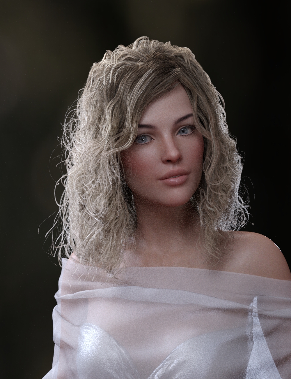 Perfect Wild Curls for Genesis 8 Female(s) by: Neftis3D, 3D Models by Daz 3D