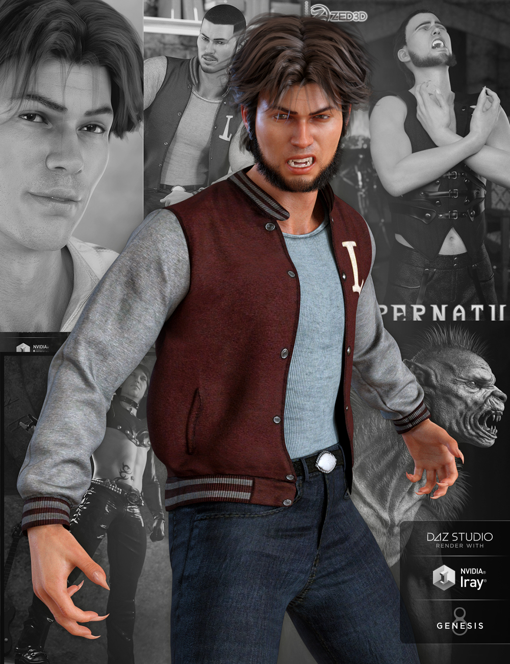 Landon 8 Pro Bundle by: , 3D Models by Daz 3D
