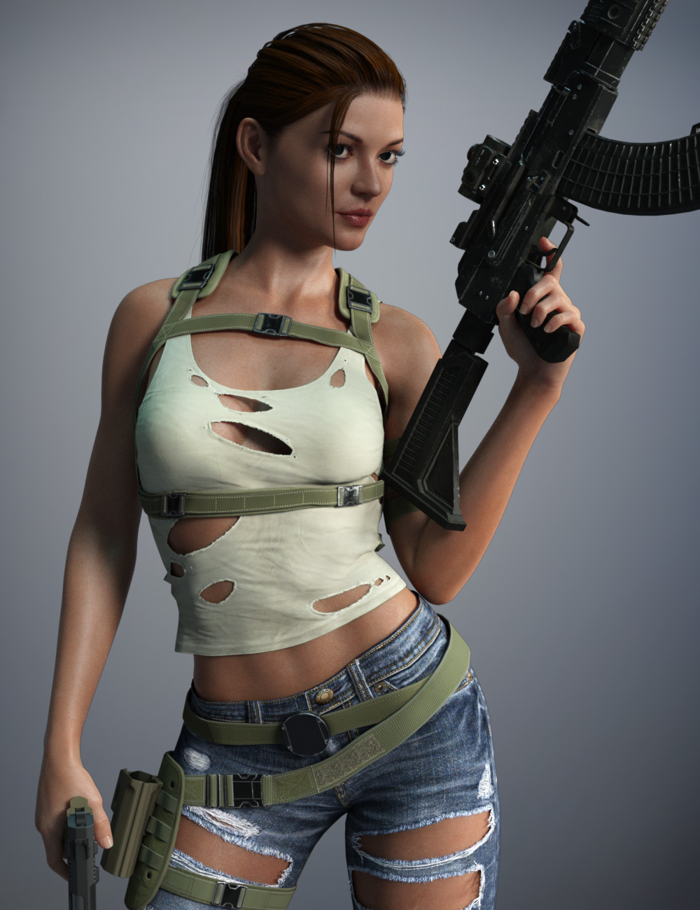 dForce Torn Clothes for Genesis 8 Female(s) by: smay, 3D Models by Daz 3D