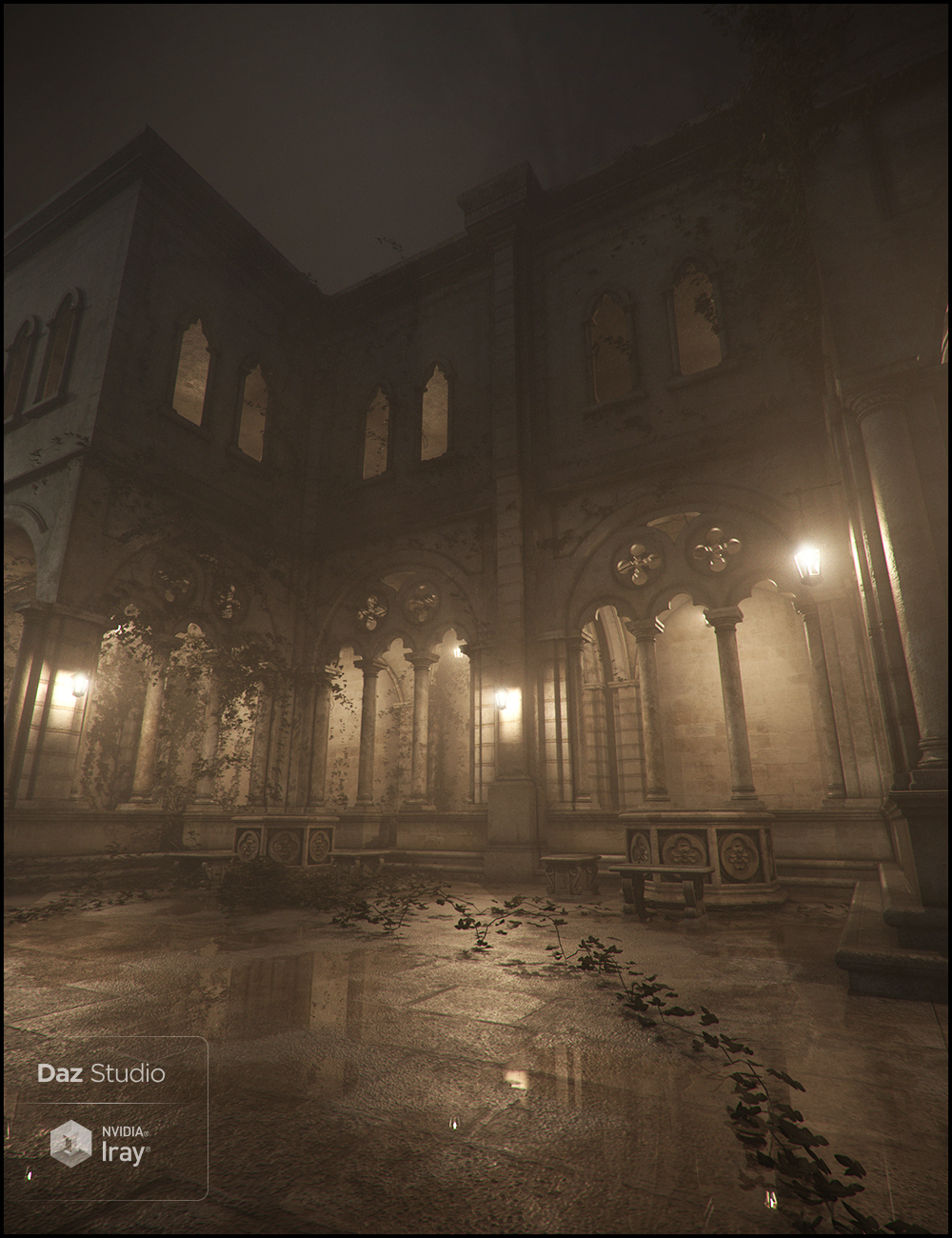 Claustrum Iray Addon by: Jack Tomalin, 3D Models by Daz 3D