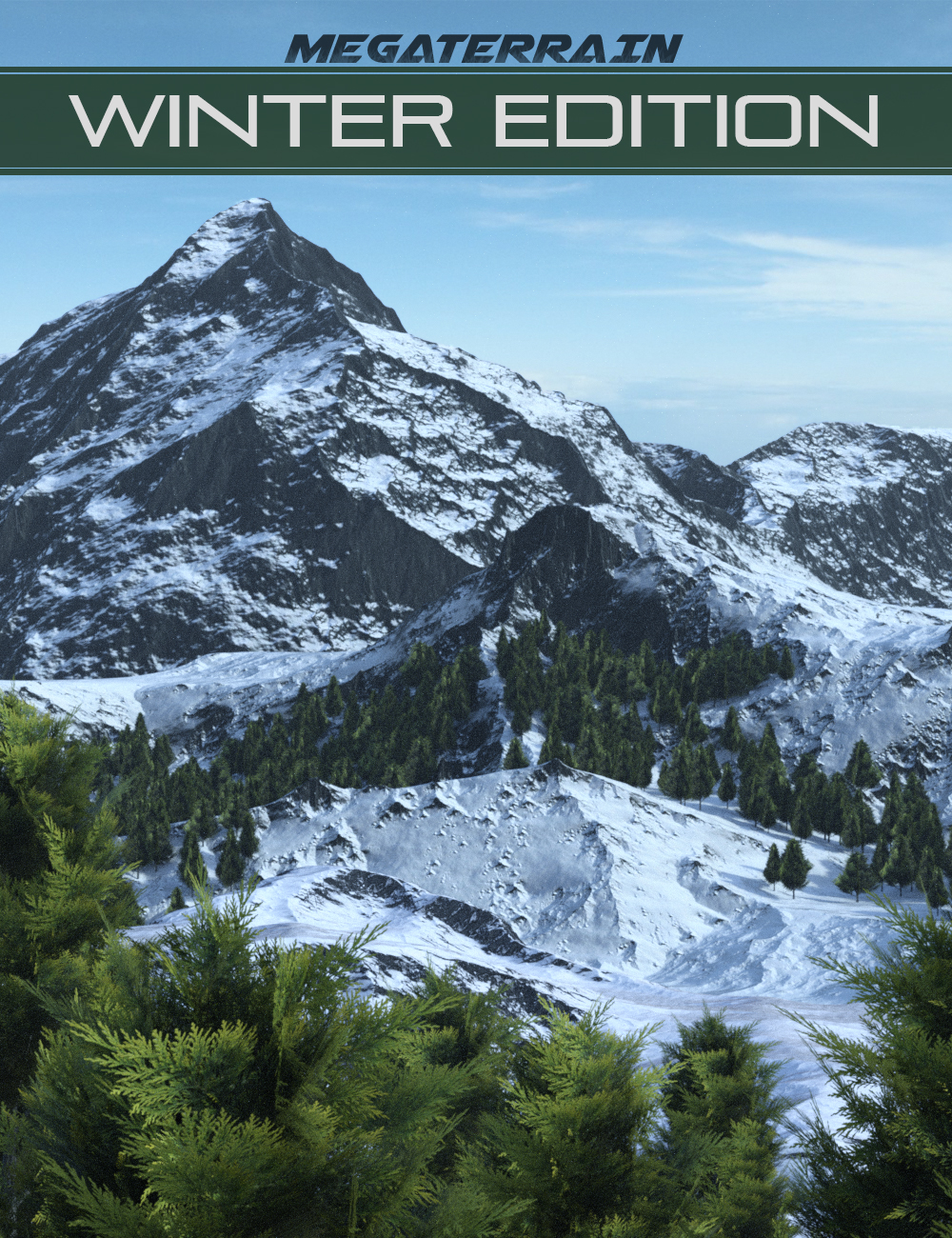 Mega Terrain: Winter Edition by: KindredArts, 3D Models by Daz 3D