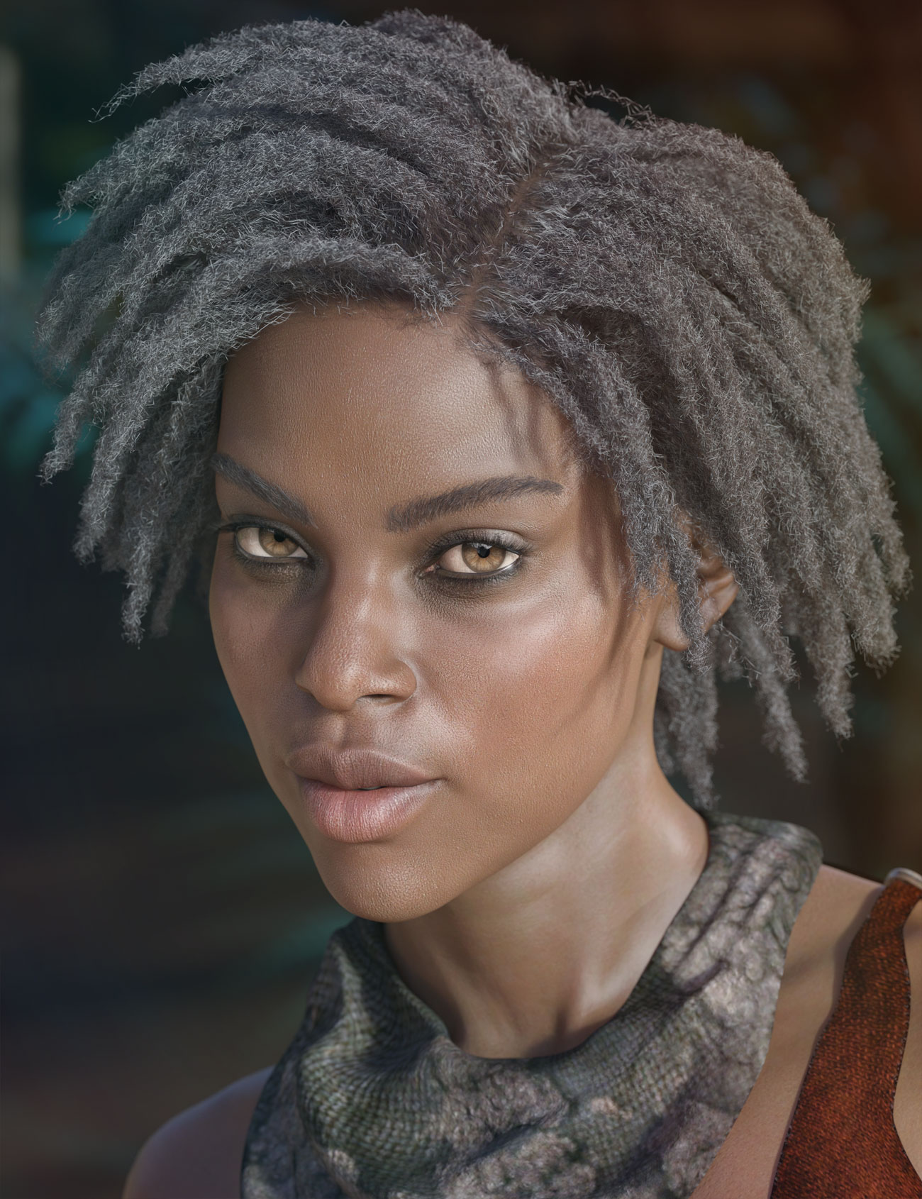 dForce Wilona Hair for Genesis 3 and 8 by: AprilYSH, 3D Models by Daz 3D
