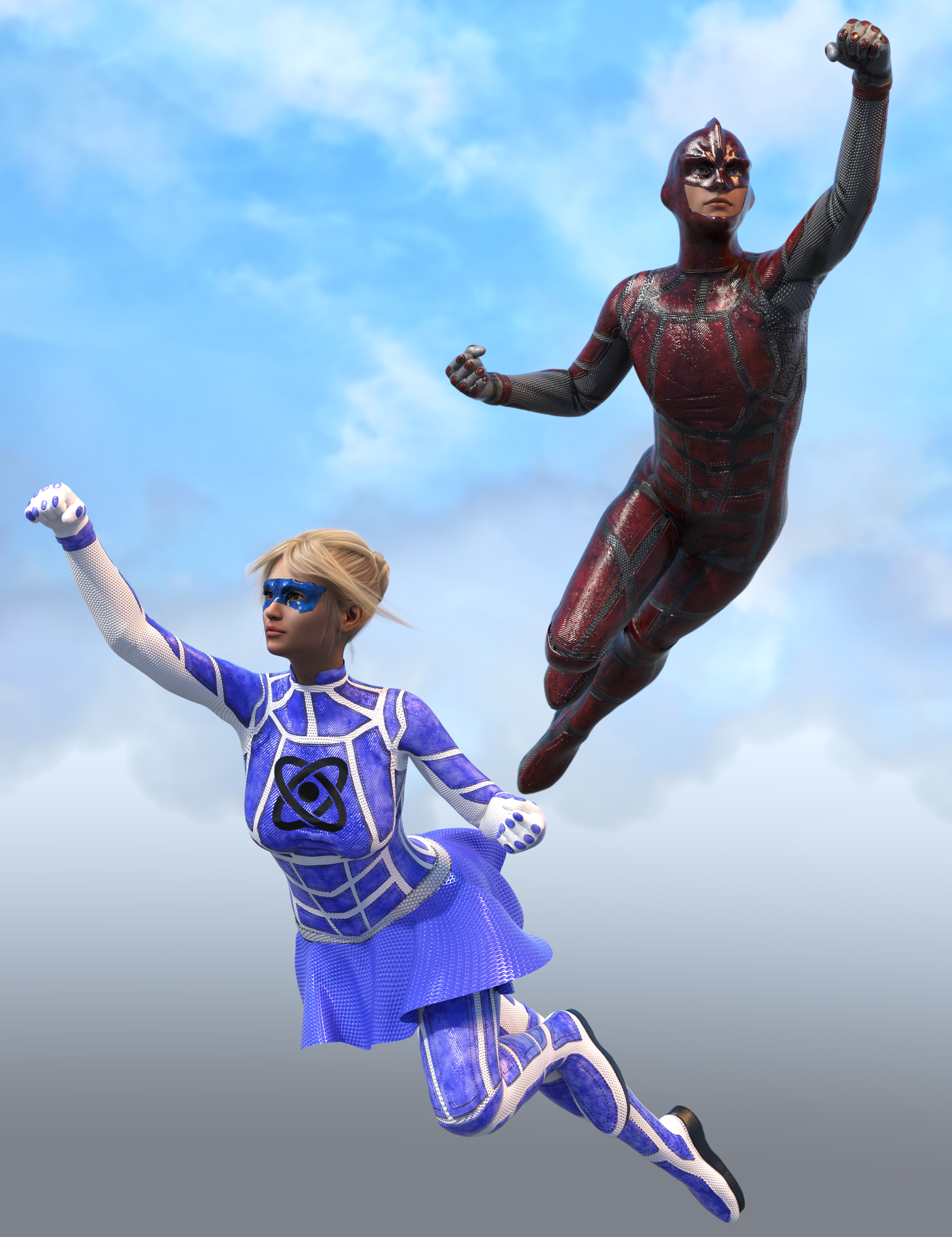 SY Super Suits for Genesis 8 by: Sickleyield, 3D Models by Daz 3D